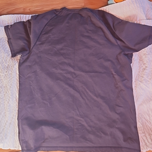 Carhartt Mens Large Force Relaxed Fit Midweight SS Pocket T Shirt Dark Blue - Picture 2 of 7